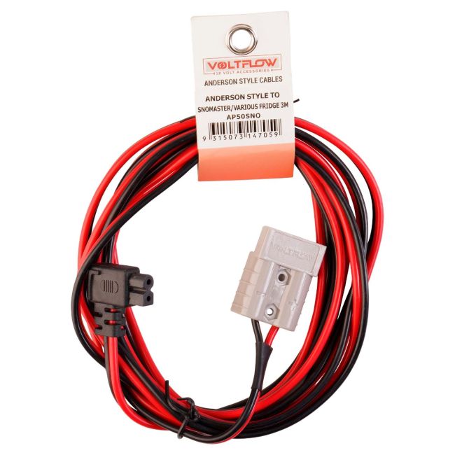 VoltFlow 12V Anderson Style Plug To SnoMaster Fridge Plug 3M AP50SNO