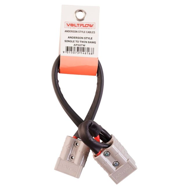 VoltFlow 12V Anderson Style One To Two Plugs AP50TW