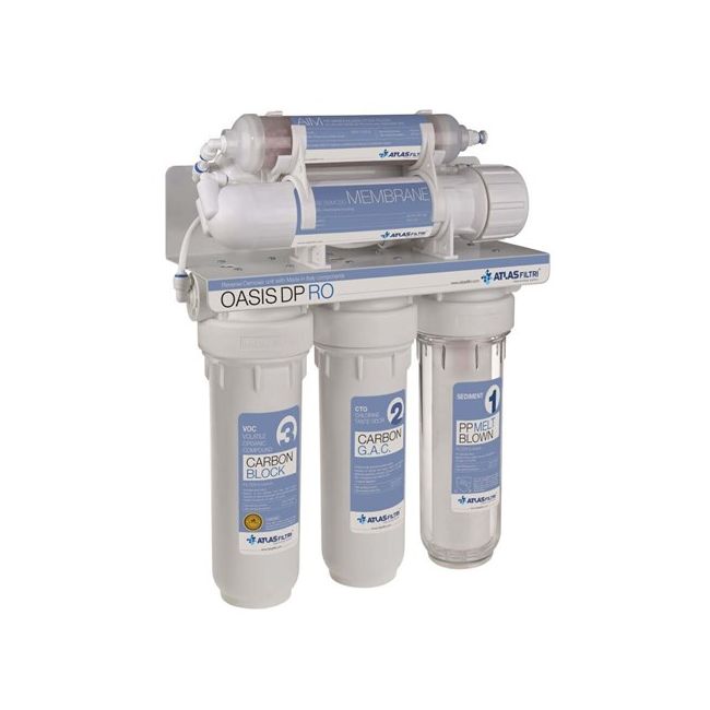 Atlas Filtri Oasis DP Underbench Reverse Osmosis Filter W/16L Pressure Tank ATF-OASISDPTRIO50STD
