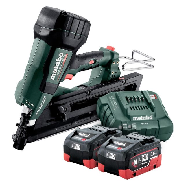 Metabo Framing Nailer Kit 18v 5.5Ah Inc Case Nail Gun AU61209000