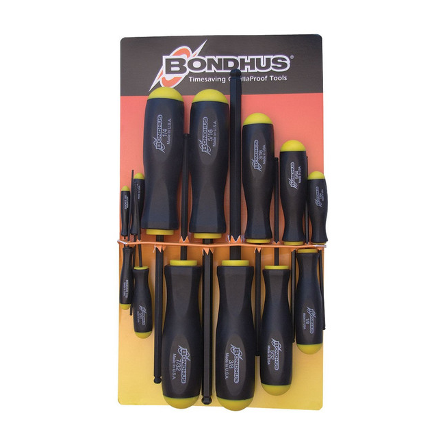 Bondhus 13 PC Ball End Screwdrivers Inch BD10637