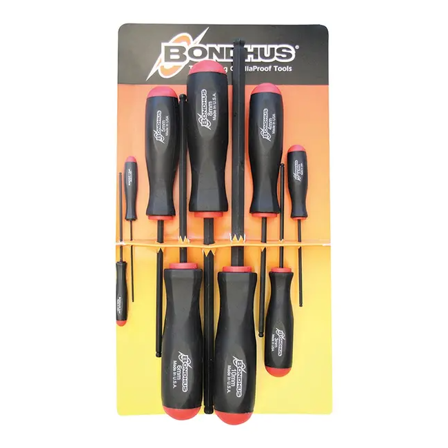 Bondhus 9 PC Ball End Screwdrivers MM BD10699