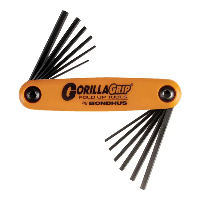 Bondhus 12 PC Hex Gorillagrip Fold Up In/MM BD12550
