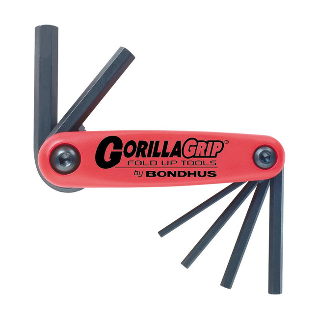 Bondhus 6 PC Hex Gorillagrip Fold Up 3-10MM BD12595
