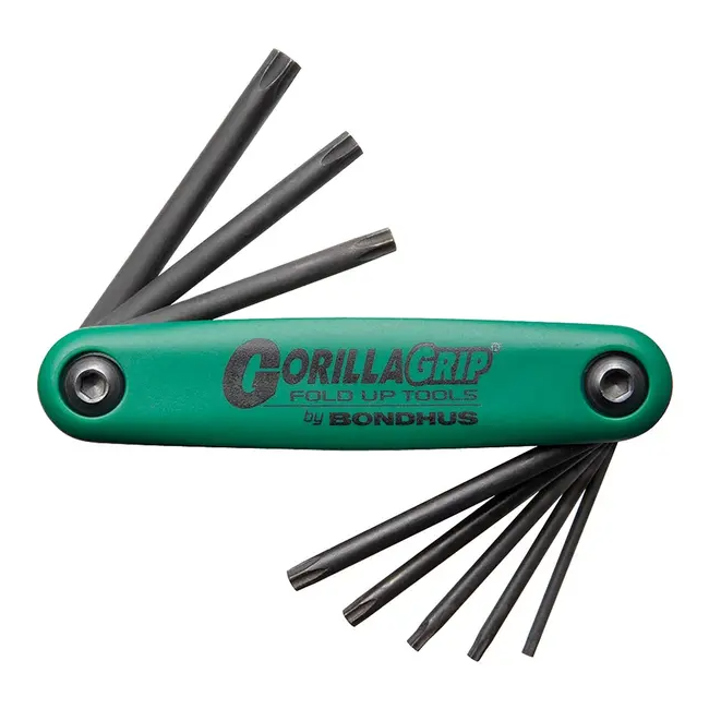 Bondhus 8 PC Torx Gorillagrip Fold Up T6-T25 BD12632