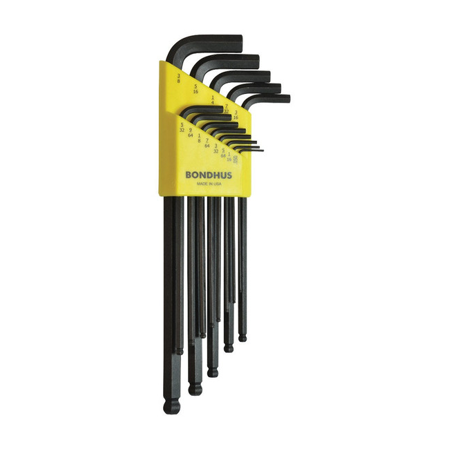 Bondhus 13 PC Ball End L-WR Inch XL 050-3/8 BD16037