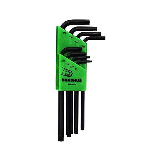 Bondhus 8 PC Tamper Resist Torx L-WR TR9-TR40 BD32434