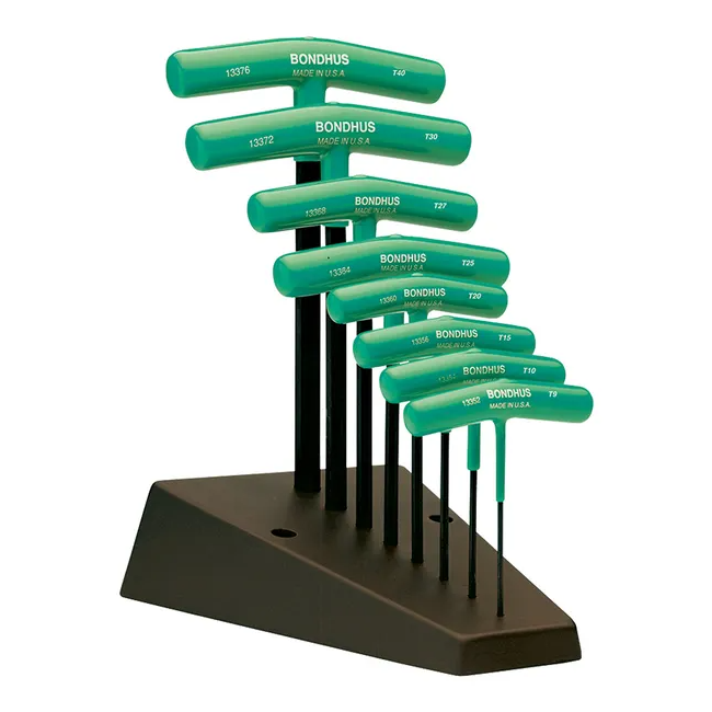 Bondhus 8 PC Torx T-Handle Grad T9-T40 Stand BD33034