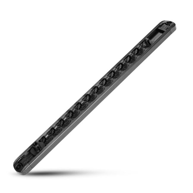 SP Tools 1/4"DR Twist Lock 13 Socket Rails With Magnetic Back Plate SP201RQM