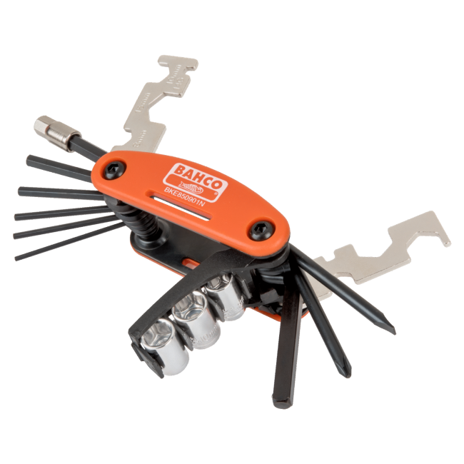 Bahco Mixed Bicycle Folding Tool Set W/Pouch BKE850901N