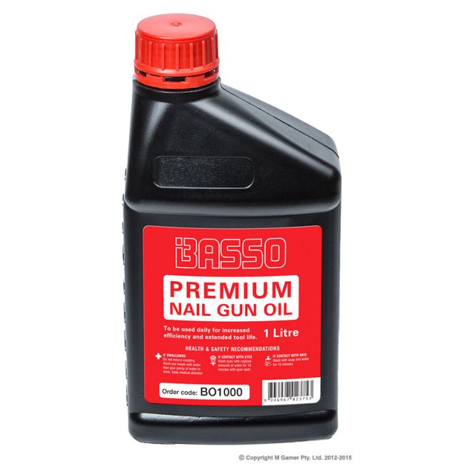 Basso 1 Litre Nail Gun Oil BO1000