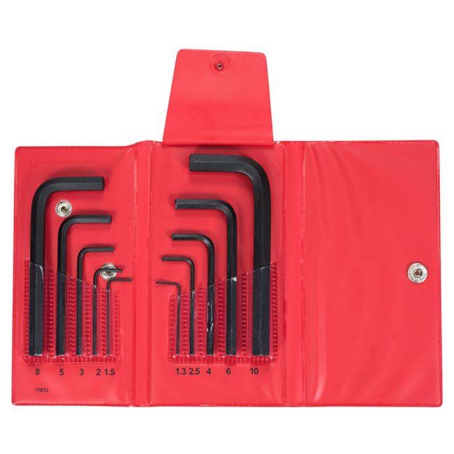 Bondhus Hex Key Set 10 Piece Metric Wallet BD00009