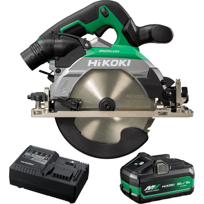 HiKOKI 18V 5.0Ah MultiVolt 165mm (6-1/2") Brushless Cordless Circular Saw Kit C1806DB SP1Z