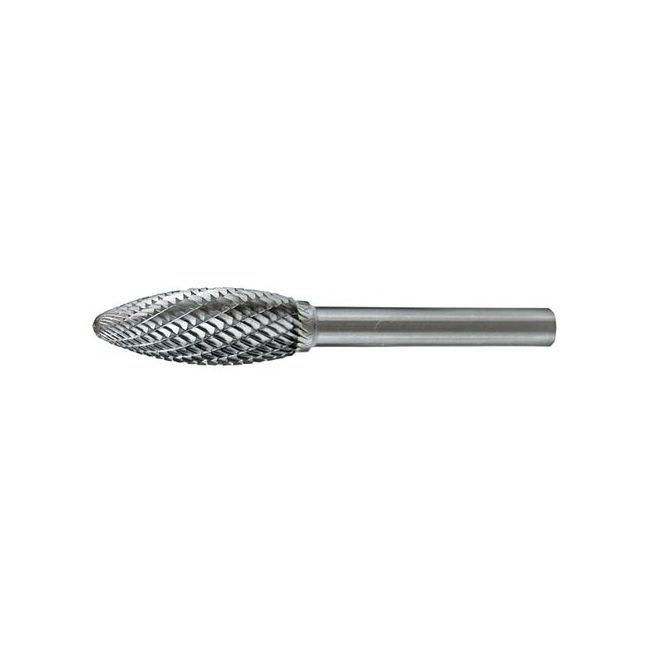 Holemaker Carbide Burr Flame Shape 1/4" X 5/8" Head 1/4" Shank Dc CB-SH1