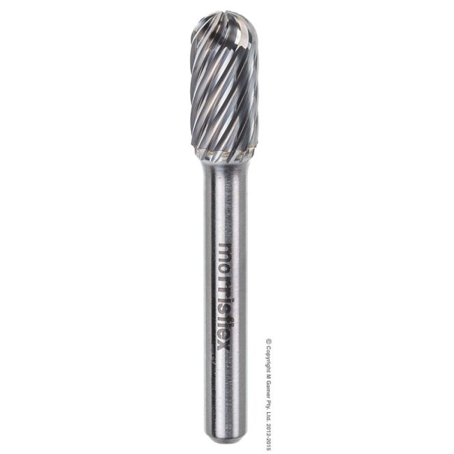 Morrisflex Stainless Steel Radius Ended Cylinder Burr - Size 3 CBSC3INOX