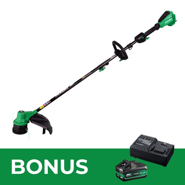 HiKOKI 36V Brushless Line Trimmer Skin W/Bonus Battery & Charger CG36DGA(H4Z)