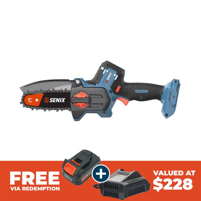 Senix X2 18V 12cm (5") Pruning Saw Skin CSX2-M5-EU-0