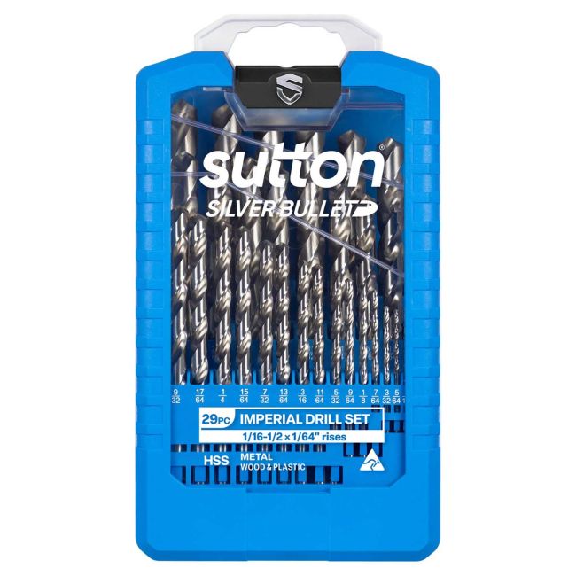 Sutton 29PC 1/16-1.2" Silver Bullet Jobber Drill Bit Set D101S3