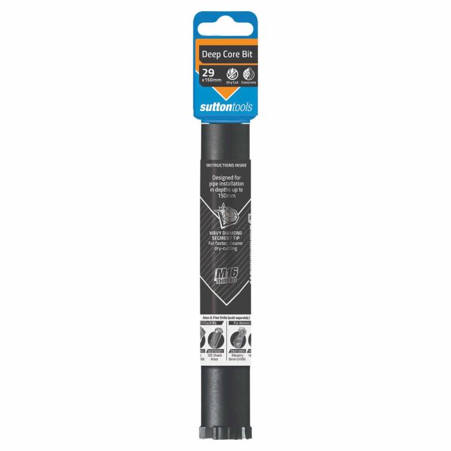 Sutton Diamond Core Cutter Drill Bit 29x150MM D6070290