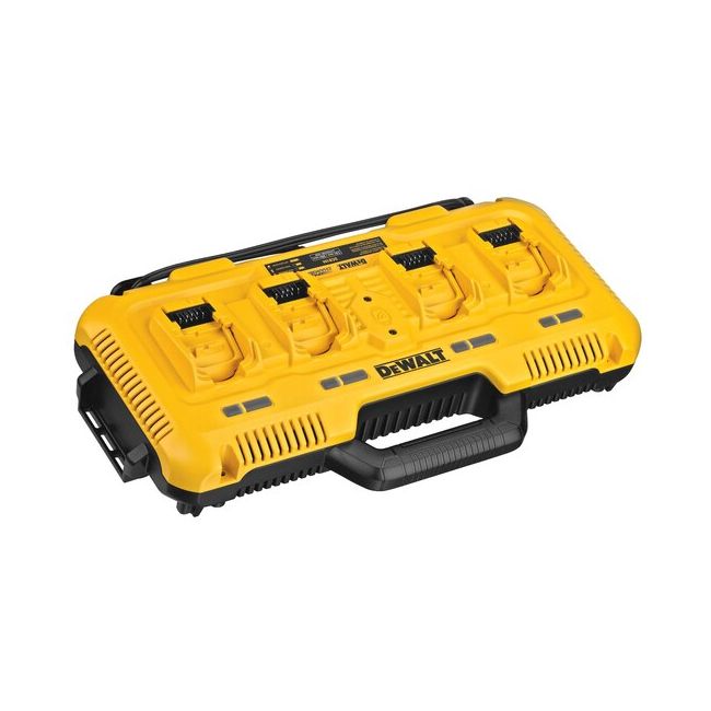 DeWALT 10.8V - 18V XR Li-Ion Multi Voltage Battery 4 Port Fast Charger (8A Charge Rate) DCB104-XE