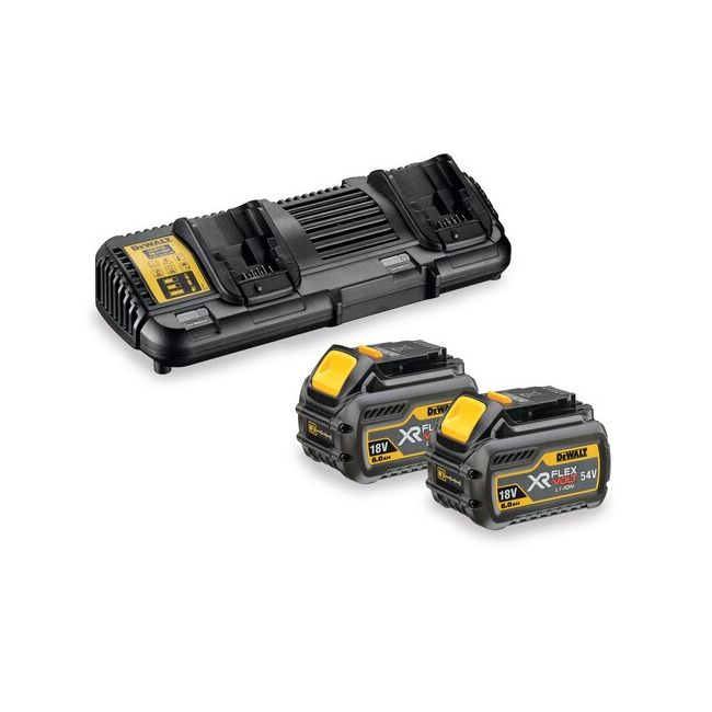 DeWALT DEWALTÂ® XR FLEXVOLTâ„¢ Battery & Charger Starter Pack 6AH DCB132T2-XE