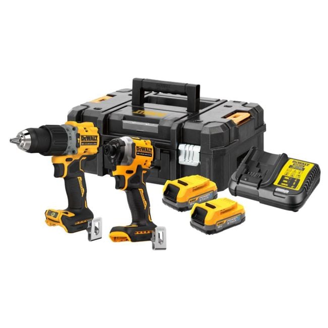 DeWALT 18V COMPACT TWIN KIT Compact POWERSTACK DCK2050E2T-XE
