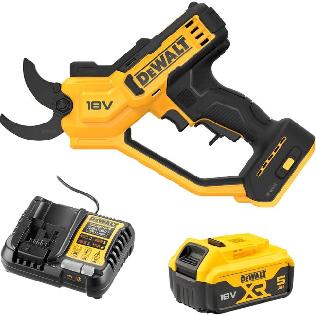 DeWALT 5.0Ah 18V XR Cordless Power Pruner Kit DCMPP568P1-XE