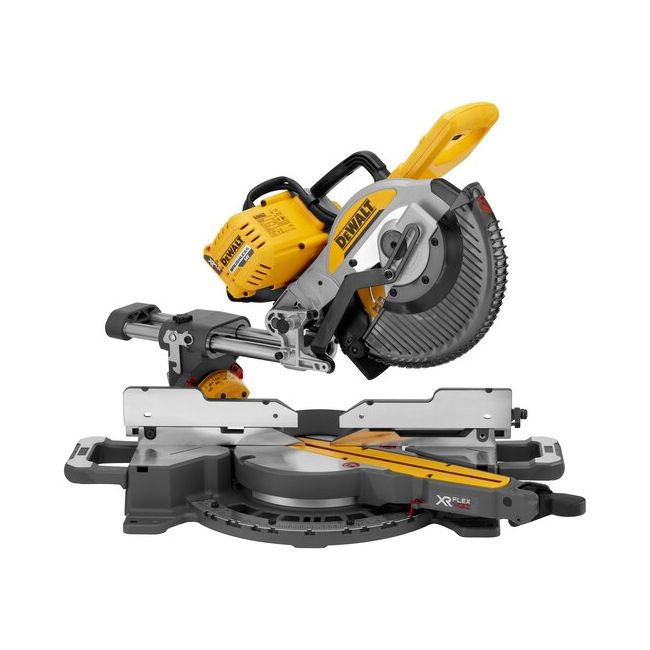 DeWALT 54V XR FLEXVOLT 254mm Sliding Compound Mitre Saw â€“ Bare Unit DCS727N-XE