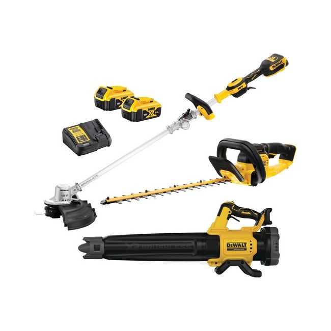 DeWALT 18V XR Li-Ion 3Pc Combo - 5Ah Kit (Blower, Hedge & Line Trimmer) DCZ341P2-XE