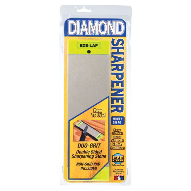 Eze-Lap 3x8" Fine/Coarse Double Sided Diamond Sharpening Stone DD8F/C