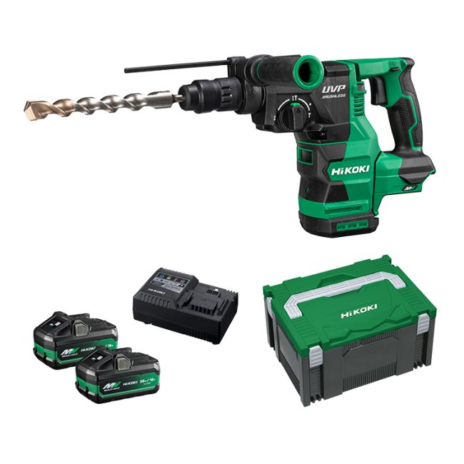 HiKOKI 36V 28mm SDS PLUS Brushless Rotary Hammer with Quick Release Chuck Kit DH3628DC(HRZ)
