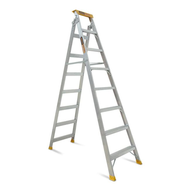 Gorilla DM008-PRO Dual Purpose Ladder 8 Step 2.35-4.34m Pro-Lite Aluminium 150kg Industrial DM008-PRO