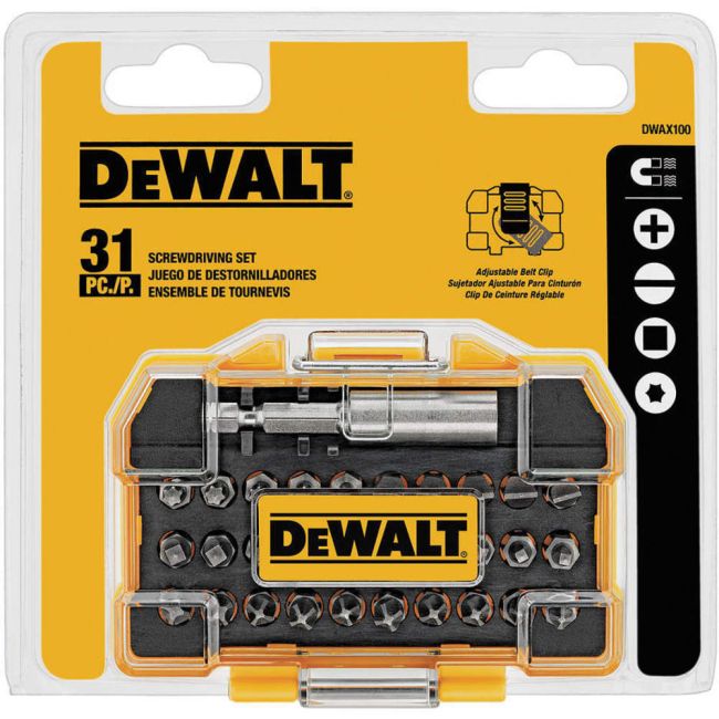 DeWALT 31PC Screwdriver Impact Bit Set DWAX100IR