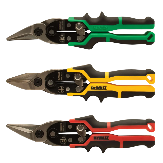 DeWALT 3PC Ergo Aviation Snips Set DWHT14676