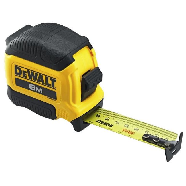DeWALT Compact Tape Measure 8m DWHT38129-3