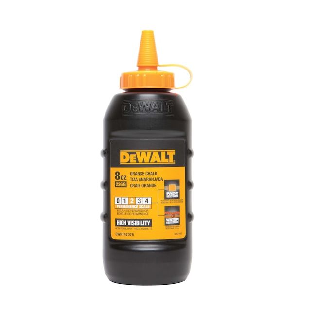 DeWALT Chalk Refill Orange 225g/8oz DWHT47076L