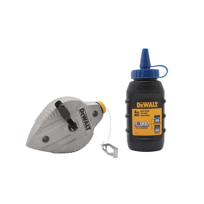 DeWALT 30m Chalk Line Reel Kit Aluminium W/ Blue Chalk DWHT47309L