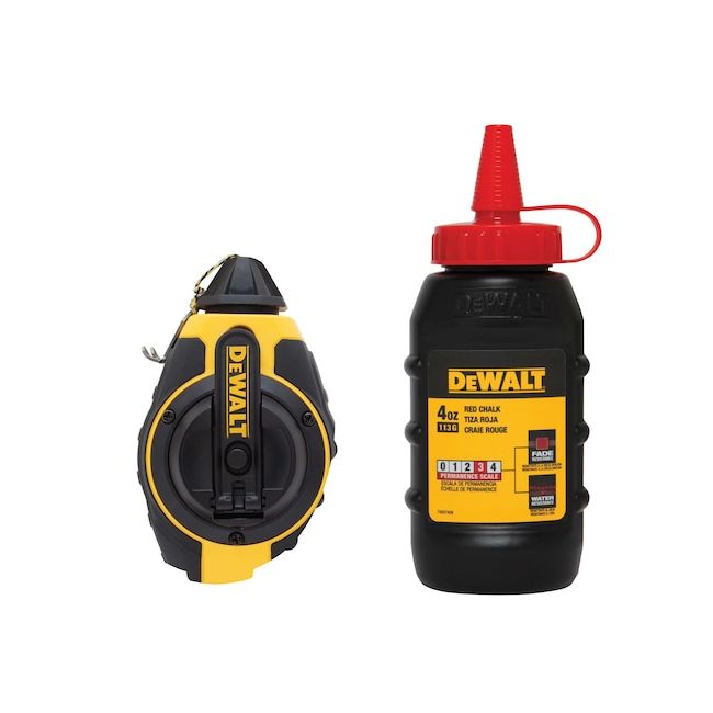 DeWALT 30m Chalk Line Reel Kit with Red Chalk DWHT47374L