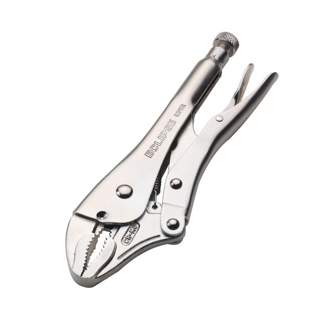 ECLIPSE Pliers 125mm Locking Curved Jaw with Wire Cutter EC-E5WR
