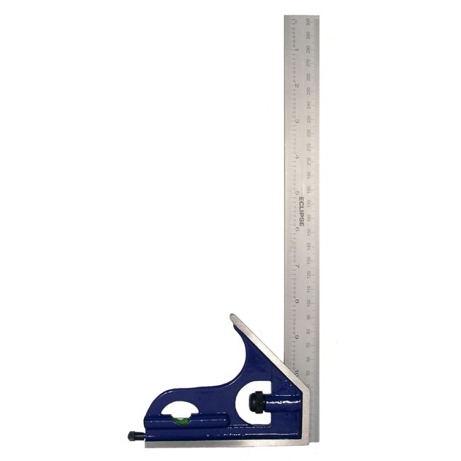 Eclipse COMBINATION SQUARE CAST IRON METRIC & IMPERIAL 300MM/12" EC-CS300