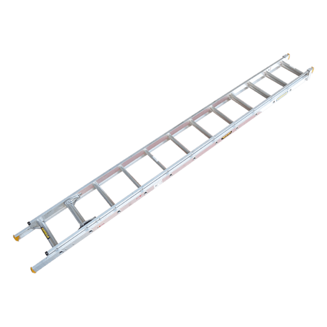 Gorilla Extension ladder 3.7-6.5m (12-21ft) Aluminium 150kg Industrial EL12/21-IH