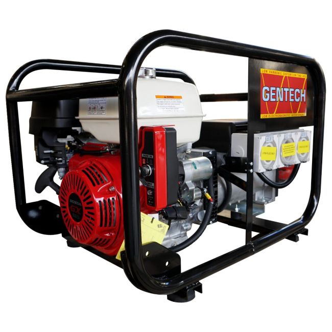 Gentech 8 kVA Honda Powered Generator RCD Outlets with Electric Start EP8000HSRE-RCD-V2