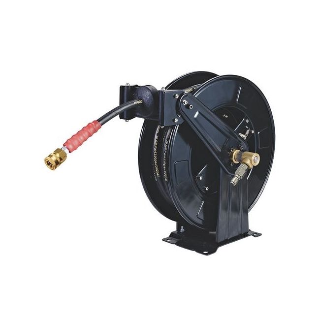 ITM Pressure Washer Hose Reel Retractable W/ 19M X 3/8" Steel Braided Hose TM541-031