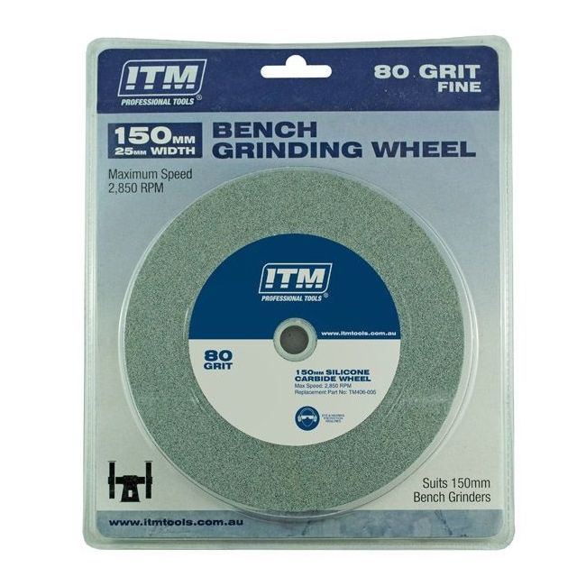 ITM 150 X 25MM 80 Grit Silicone Carbide Grinding Wheel TM406-005