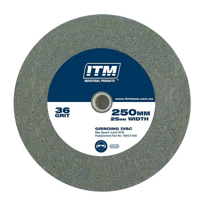 ITM 250 X 25MM 36 Grit Aluminium Oxide Grinding Wheel TM407-009