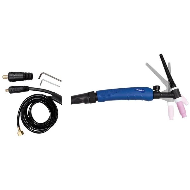 Weldclass TIG Torch with Valve - 17FV Series (150 Amp) WC-00992