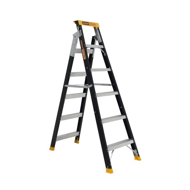 Gorilla 1.75-3.13M 150KG Pro-Lite Fibreglass Dual Purpose Ladder FDM006-PRO