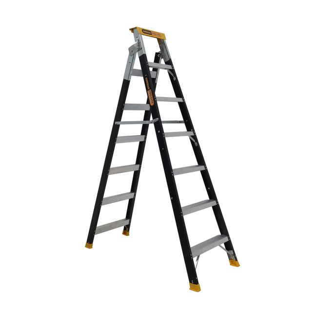 Gorilla 2.1-4.4M 150kg Pro-Lite Fibreglass Dual Purpose Ladder FDM007-PRO