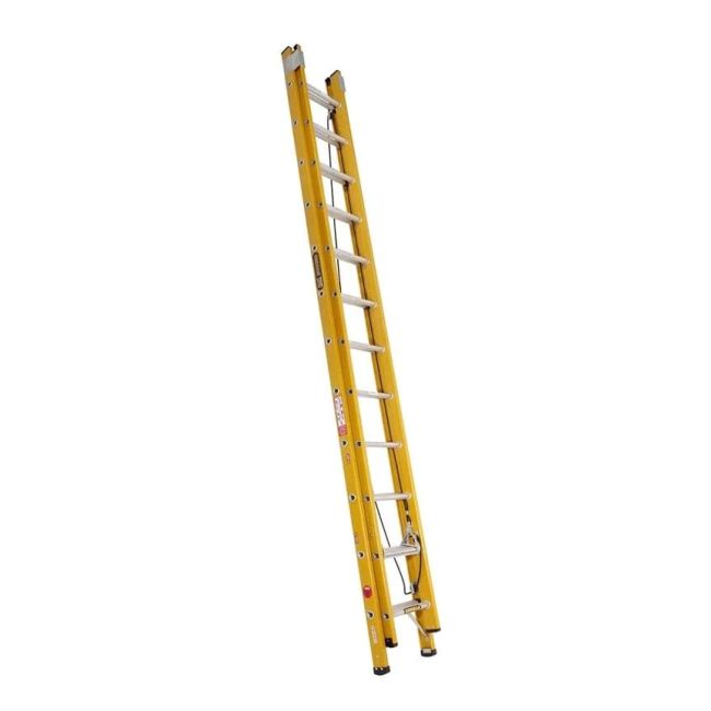 Gorilla FEL12/21-I Extension Ladder 3.7-6.5m Fibreglass 130kg Industrial FEL12/21-I