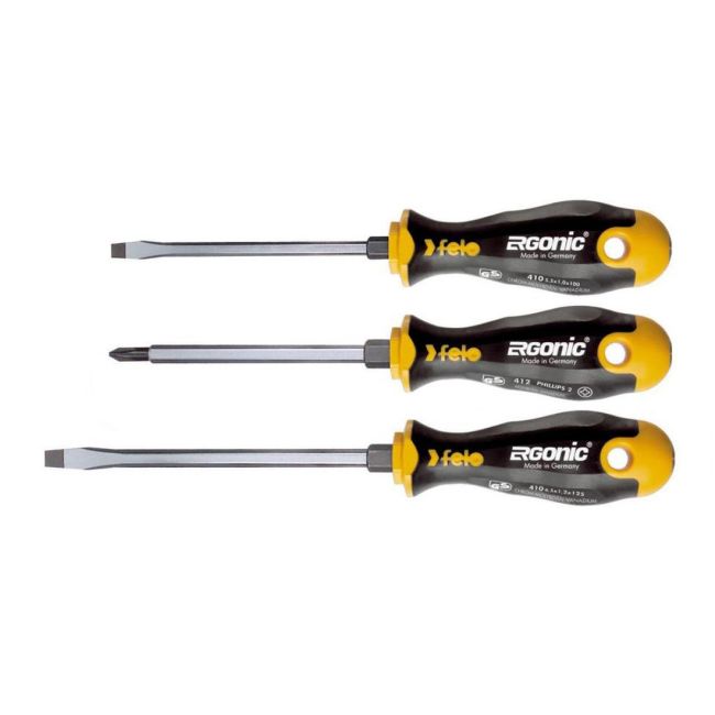 Felo Screwdriver Set Ergonic Slotted and Philips Head 41093148